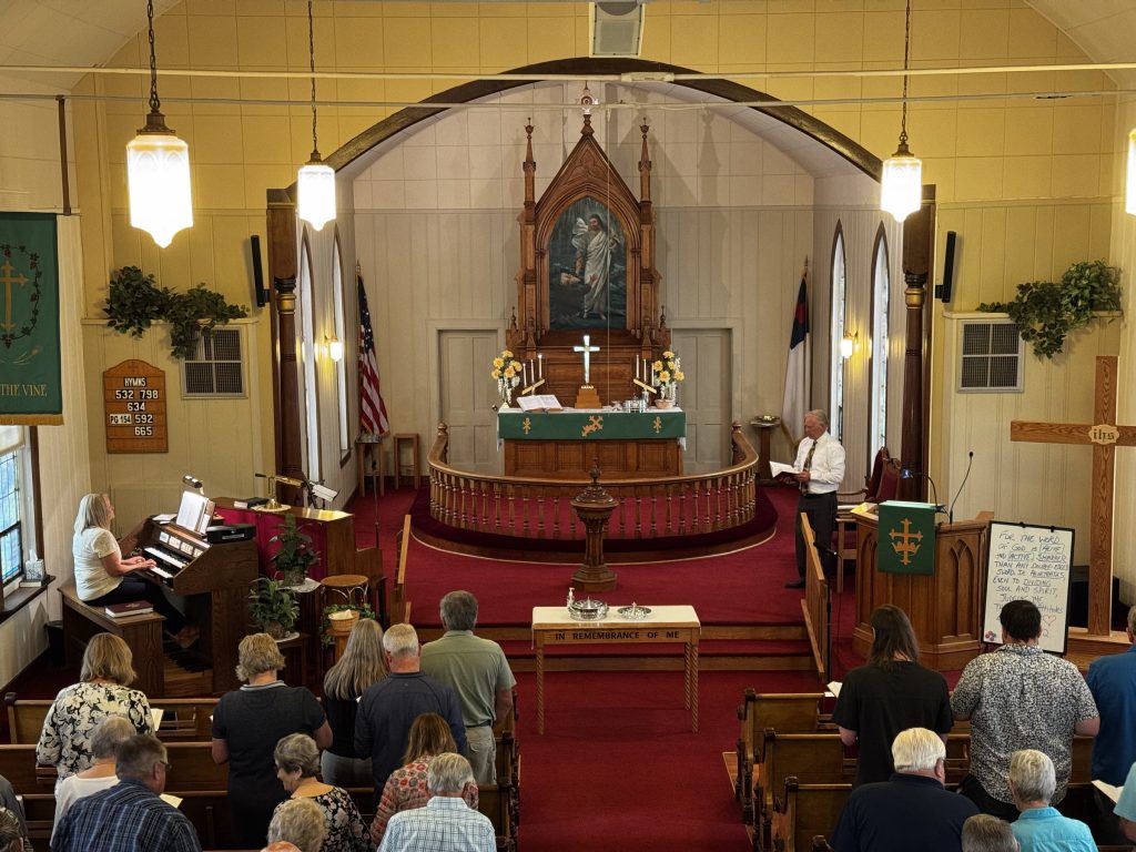 Sunday worship at Vining Lutheran Church